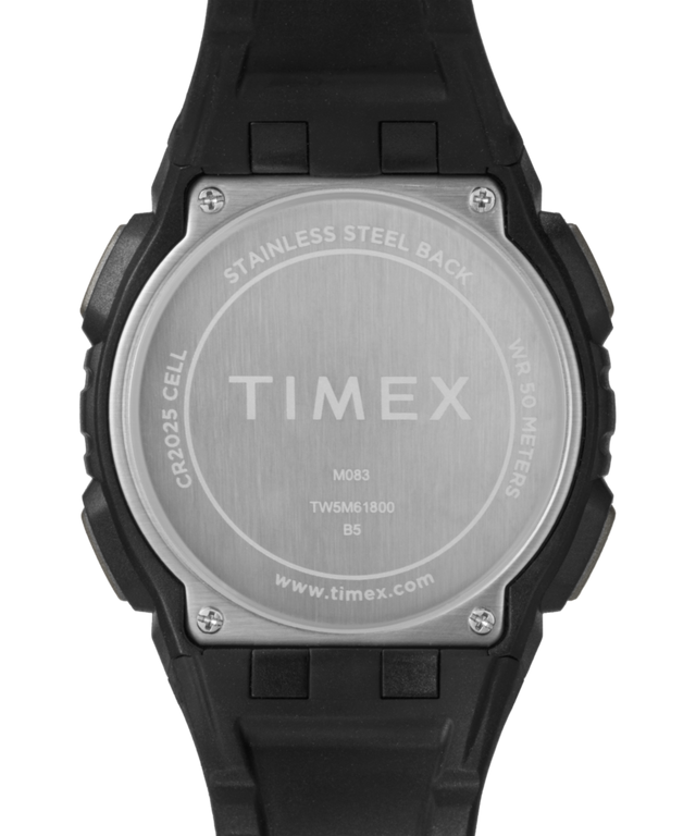 TW5M61800 Timex Digital 43mm Resin Strap Watch Caseback Image