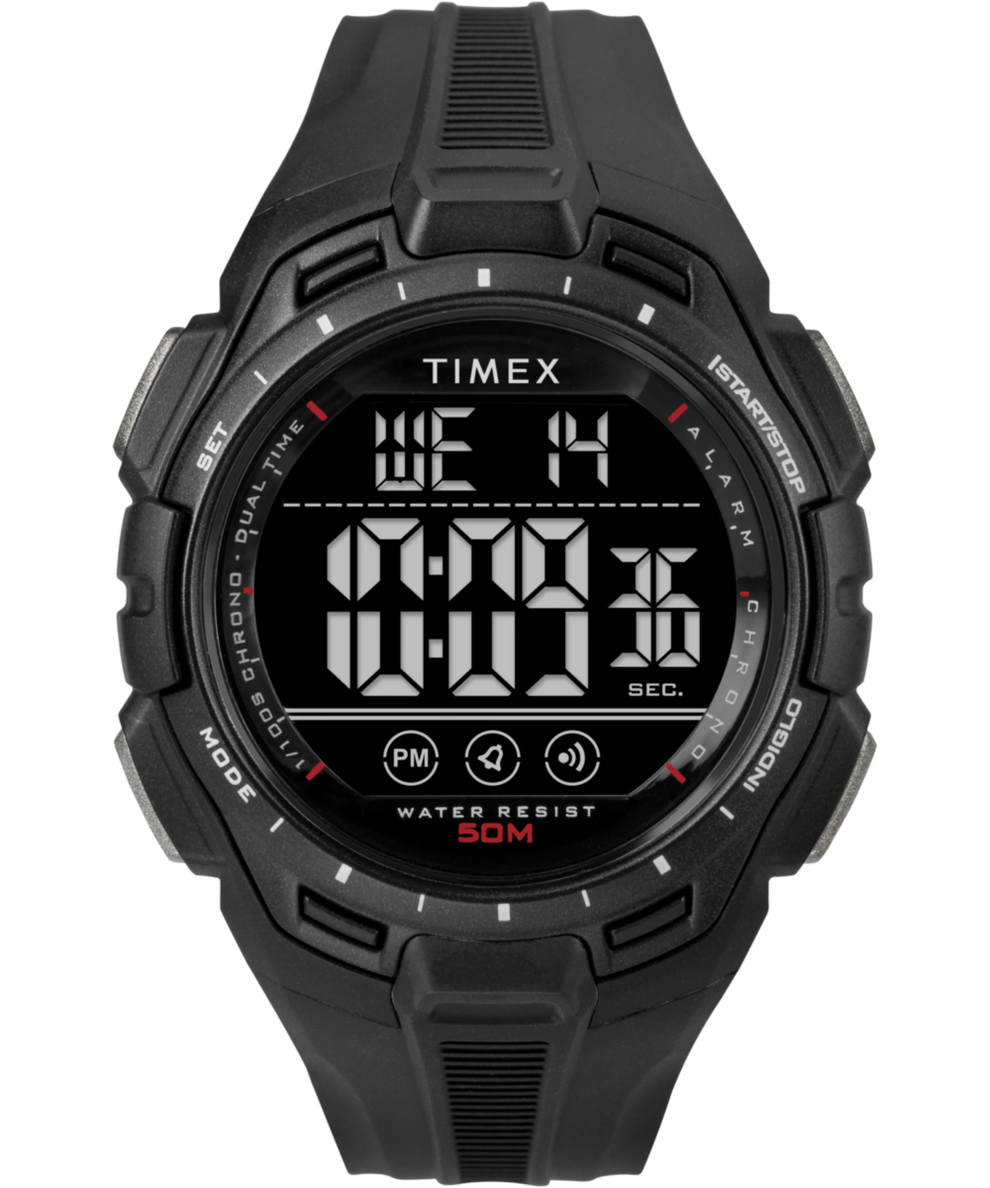 TW5M61800 Timex Digital 43mm Resin Strap Watch Primary Image