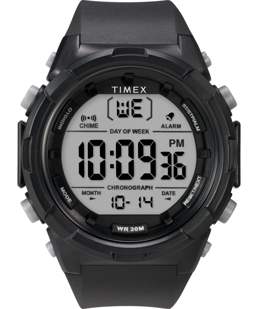 TW5M61900 Timex Digital 50mm Resin Strap Watch Primary Image