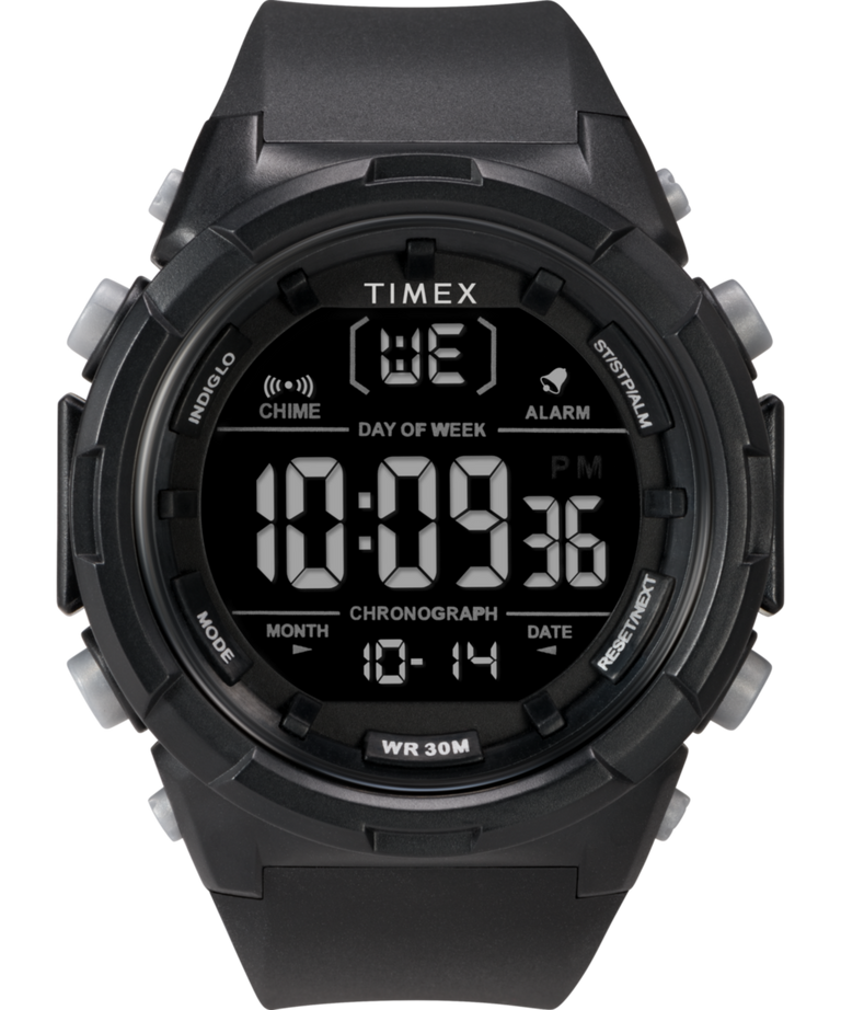 TW5M62000 Timex Digital 50mm Resin Strap Watch Primary Image