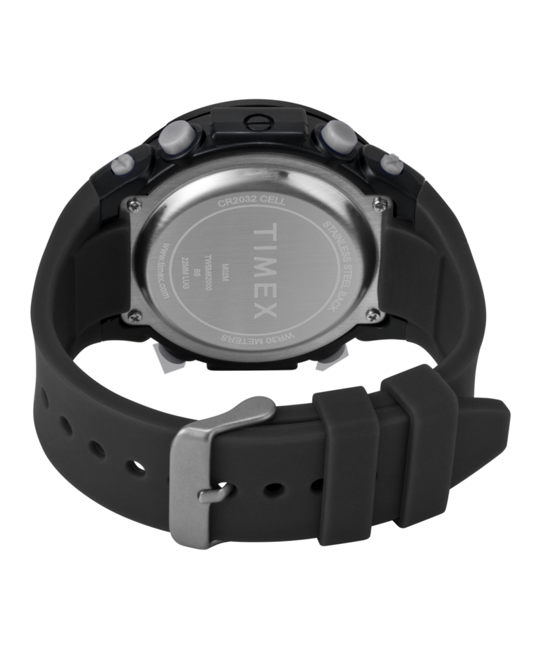 TW5M62000 Timex Digital 50mm Resin Strap Watch Caseback with Attachment Image