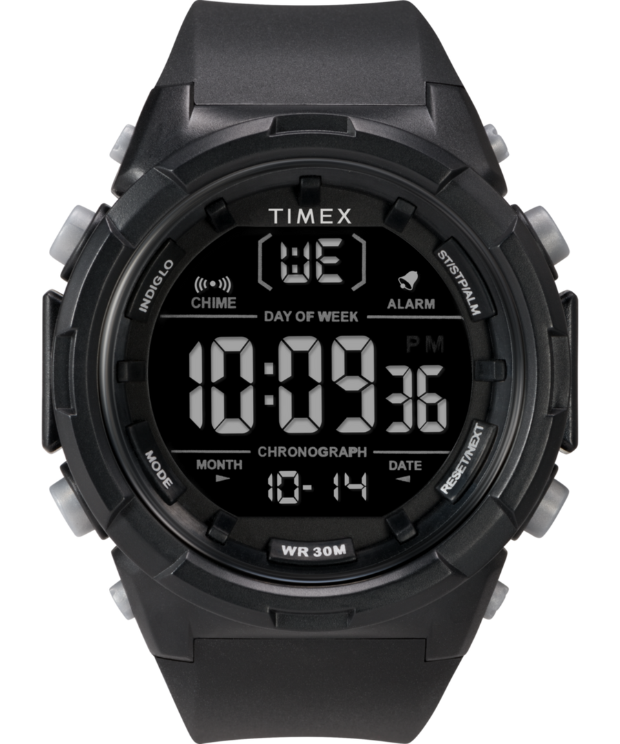 TW5M62000 Timex Digital 50mm Resin Strap Watch Primary Image