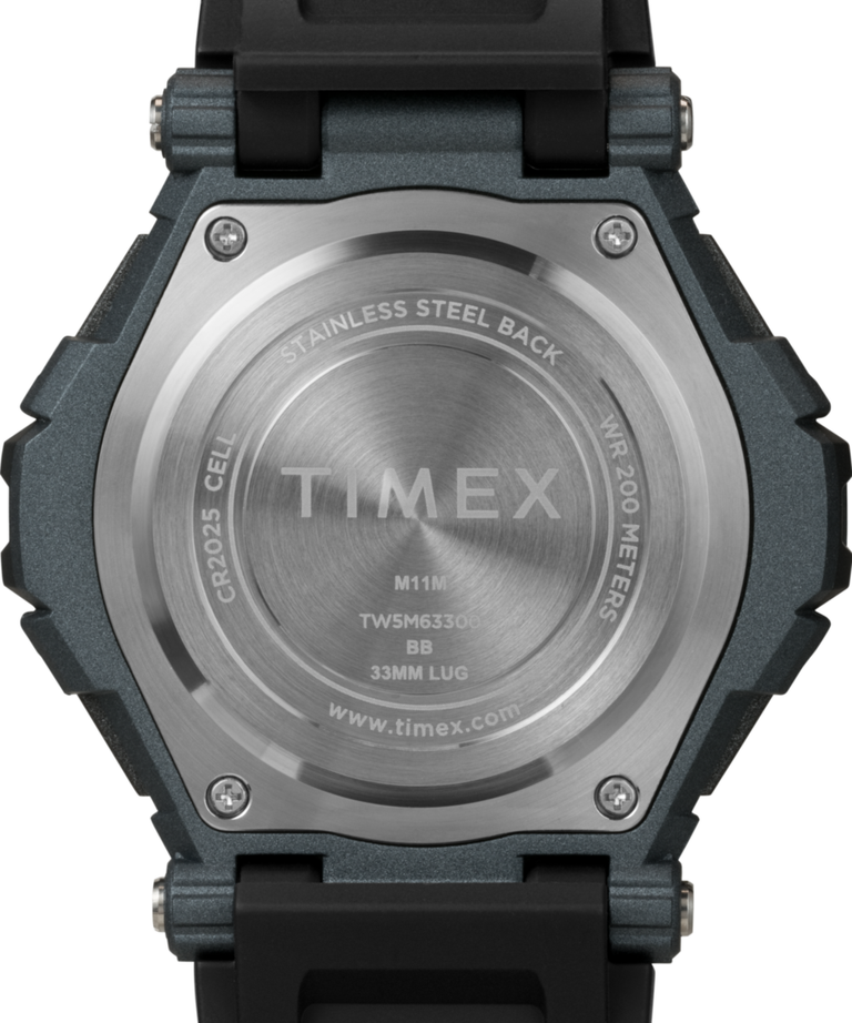 TW5M63300 Timex Digital 53mm Resin Strap Watch Caseback Image