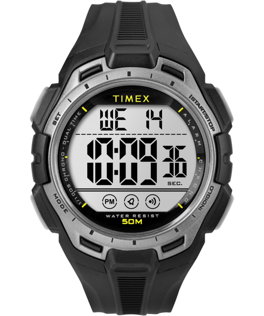 TW5M63600 Timex Digital 43mm Resin Strap Watch Primary Image