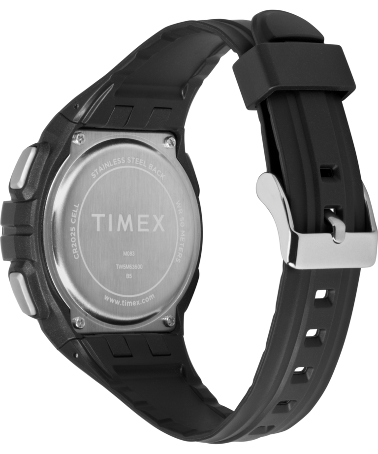 TW5M63600 Timex Digital 43mm Resin Strap Watch Caseback with Attachment Image