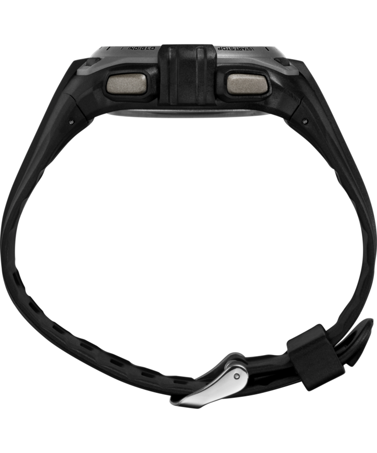 TW5M63800 Timex Digital, 43 mm, correa de resina. Imagen de perfil del reloj