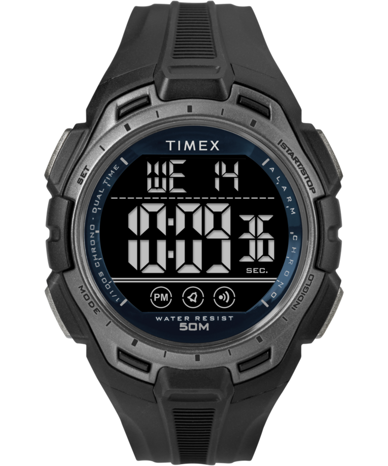 TW5M63800 Reloj digital Timex de 43 mm con correa de resina. Imagen principal