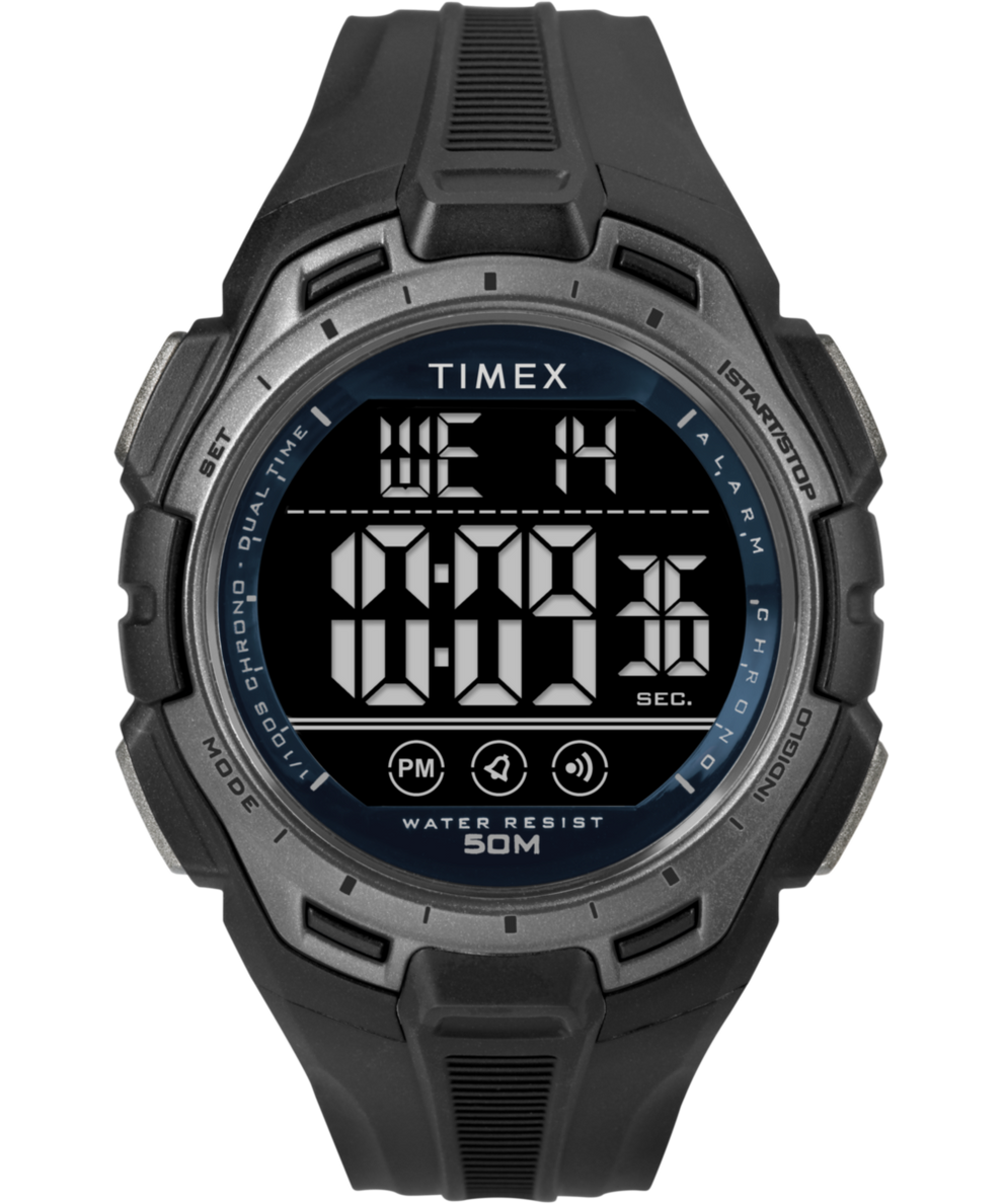 TW5M63800 Reloj digital Timex de 43 mm con correa de resina. Imagen principal