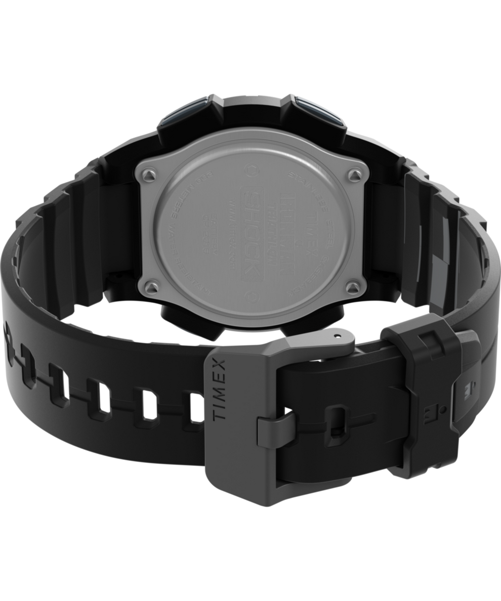 TW5M64800 TIMEX® IRONMAN® Shock Endure 42mm Resin Strap Watch Caseback with Attachment Image