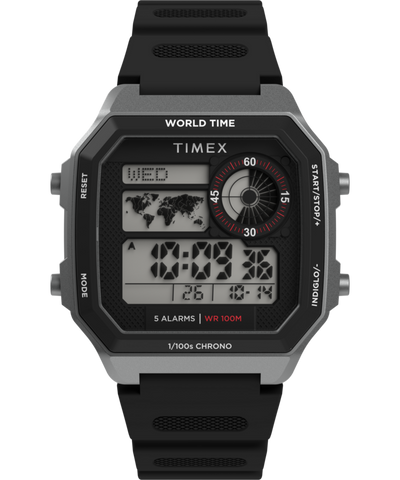 TW5M68800 World Time Digital 40mm Resin Strap Watch Primary Image