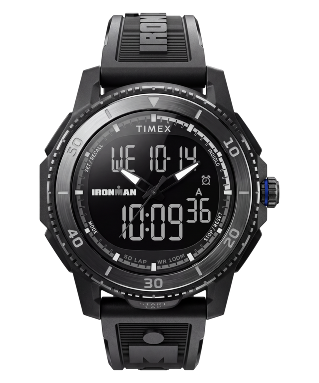 TW5M74100 TIMEX® IRONMAN® Adrenaline 46.5mm Resin Strap Watch Primary Image