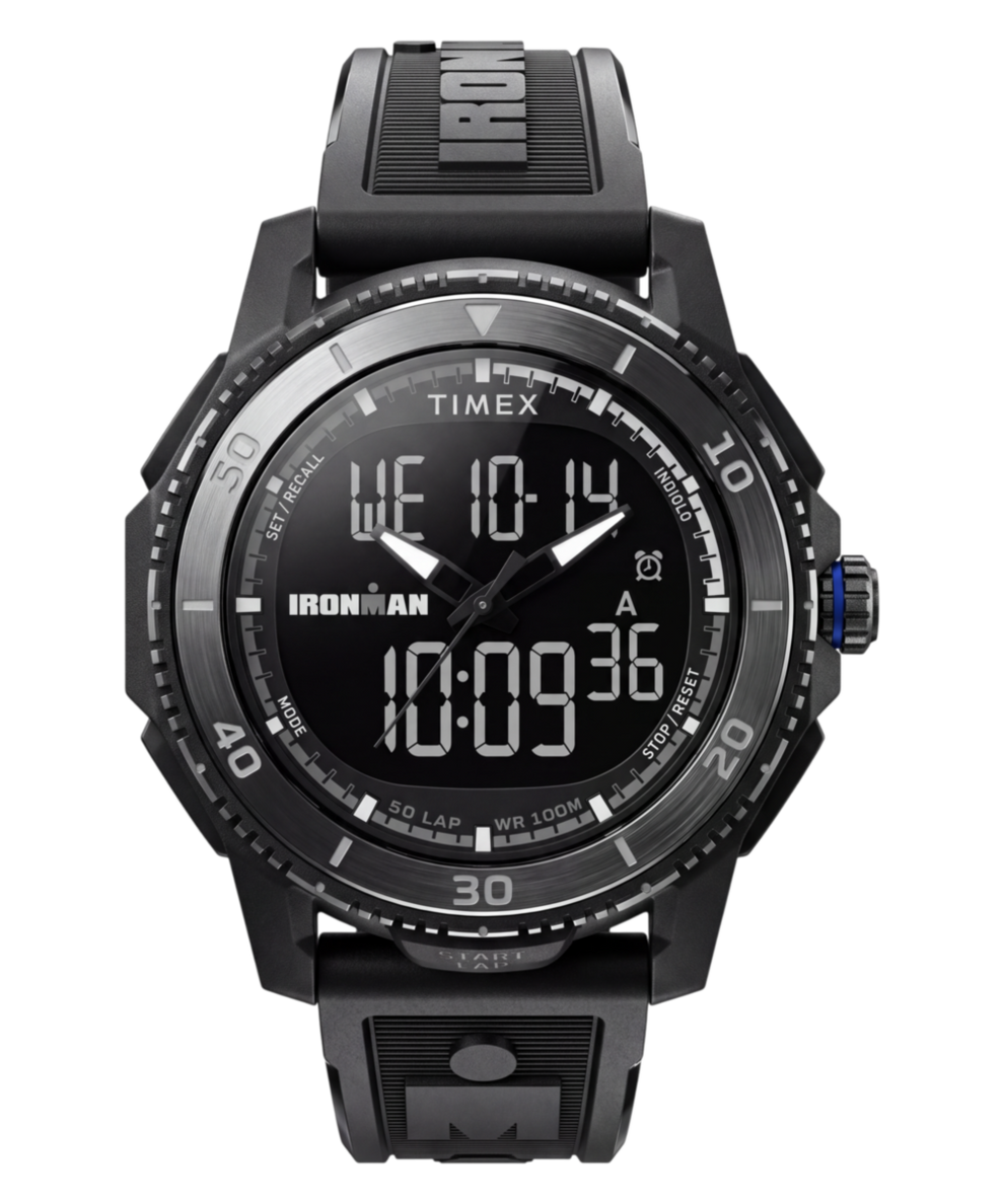 TW5M74100 TIMEX® IRONMAN® Adrenaline 46.5mm Resin Strap Watch Primary Image