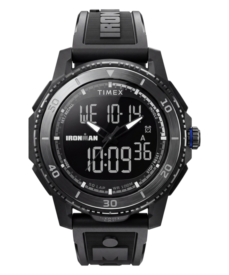 TW5M74100 TIMEX® IRONMAN® Adrenaline 46.5mm Resin Strap Watch Primary Image