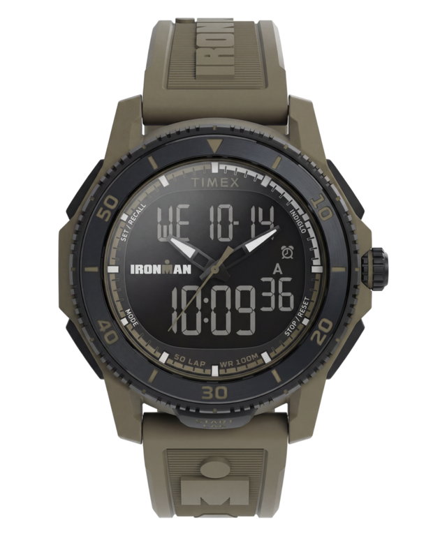 TW5M74200 TIMEX® IRONMAN® Adrenaline 46.5mm Resin Strap Watch Primary Image