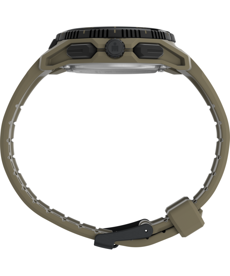 TW5M74200 TIMEX® IRONMAN® Adrenaline, 46,5 mm, correa de resina. Imagen de perfil del reloj
