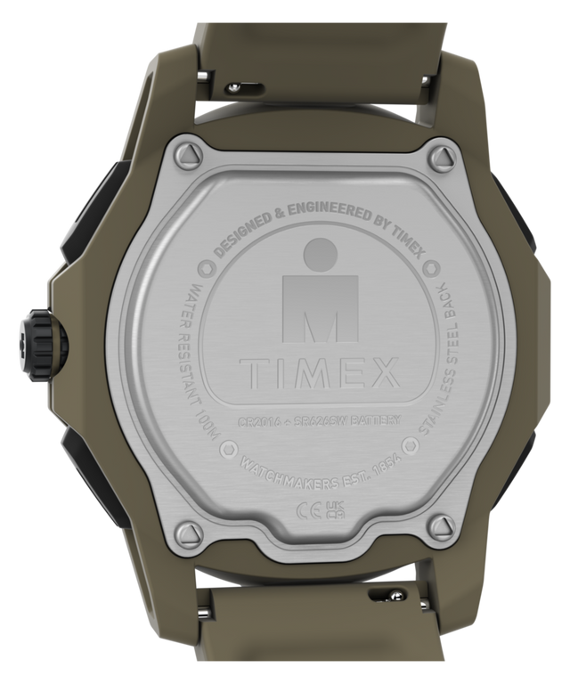 TW5M74200 TIMEX® IRONMAN® Adrenaline 46.5mm Resin Strap Watch Caseback Image