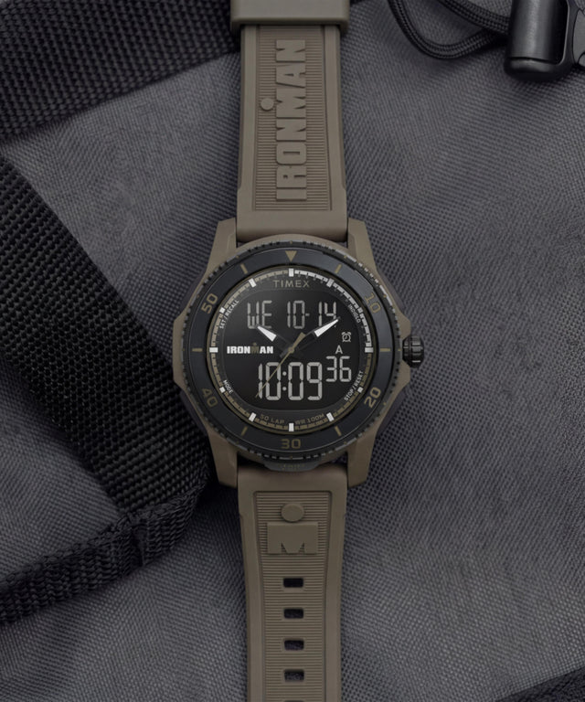 TW5M74200 TIMEX® IRONMAN® Adrenaline 46.5mm Resin Strap Watch Campaign Key Silhouettes (Beauty shots) Image