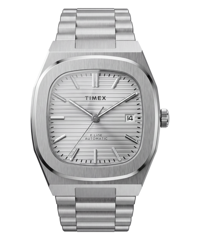 TW6A00500 Reloj Timex® Automatic E Line de 38 mm con brazalete de acero inoxidable. Imagen principal