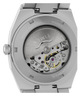 TW6A00500 Timex® Automatic E Line, reloj de 38 mm con brazalete de acero inoxidable. Imagen del fondo de la caja.