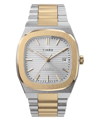TW6A00600 Timex® Automatic E Line 38mm Stainless Steel Bracelet Watch Primary Image