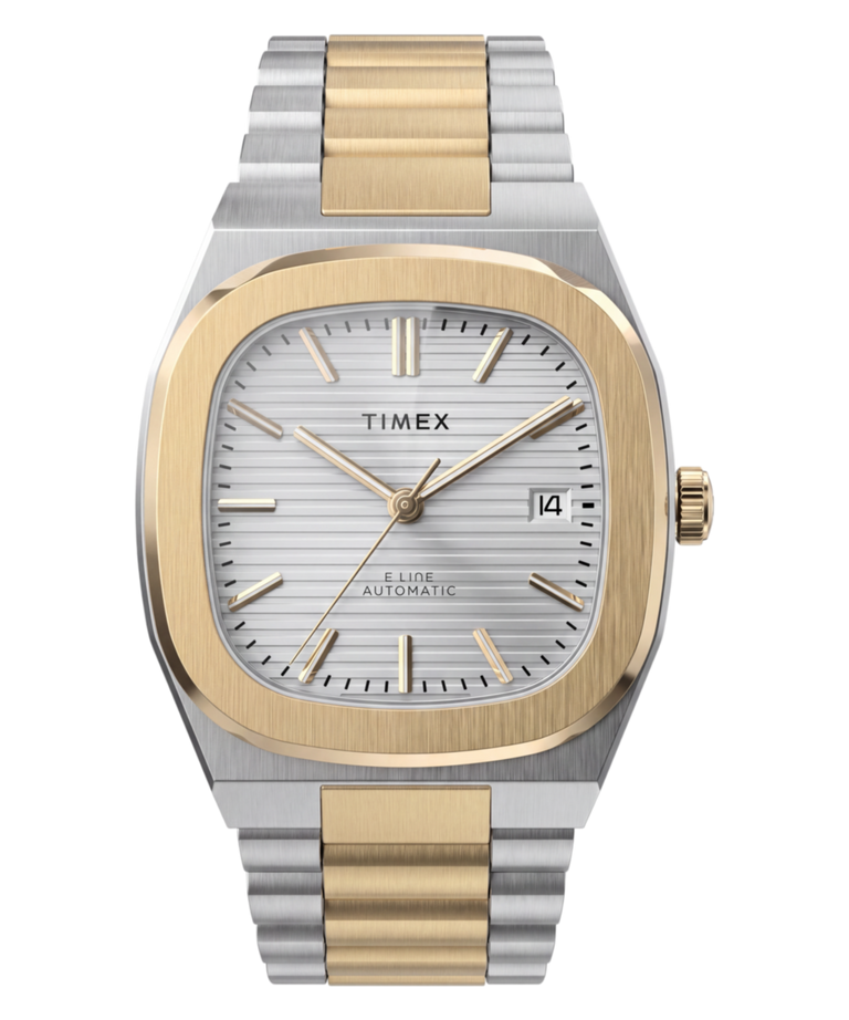 TW6A00600 Timex® Automatic E Line 38mm Stainless Steel Bracelet Watch Primary Image