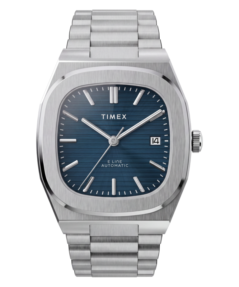 TW6A00700 Reloj Timex® Automatic E Line de 38 mm con brazalete de acero inoxidable. Imagen principal