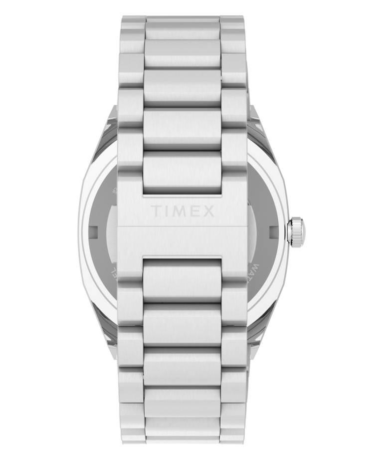 TW6A00700 Timex® Automatic E Line, 38 mm, acero inoxidable, correa de reloj. Imagen
