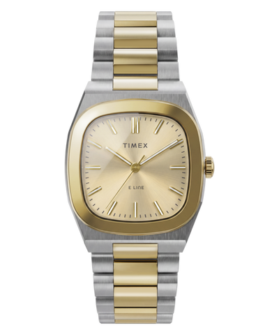 TW6A00800 Timex® Quartz E Line 30mm Stainless Steel Bracelet Watch  Primary Image