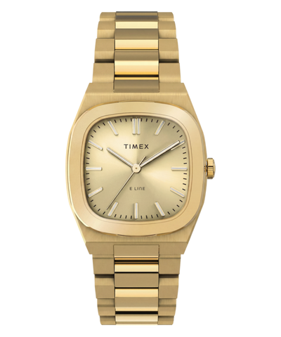 TW6A00900 Timex® Quartz E Line 30mm Stainless Steel Bracelet Watch Primary Image