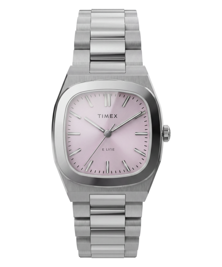 TW6A01000 Reloj Timex® Quartz E Line de 30 mm con brazalete de acero inoxidable. Imagen principal