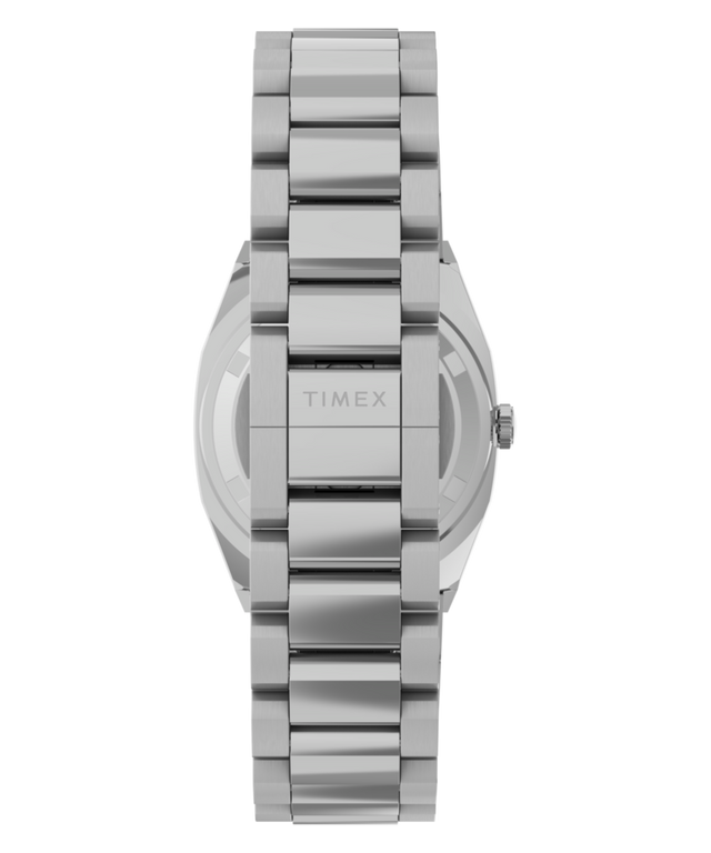 TW6A01000 Timex® Quartz E Line, correa de reloj de acero inoxidable de 30 mm. Imagen