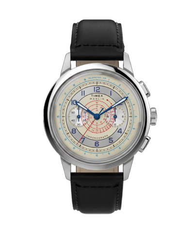 TW6A01200 Marlin® Neo Classic Chronograph 40mm Leather Strap Watch Primary Image
