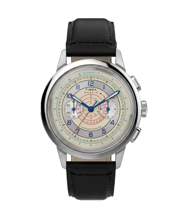 TW6A01200 Reloj Marlin® Neo Classic Chronograph de 40 mm con correa de piel. Imagen principal