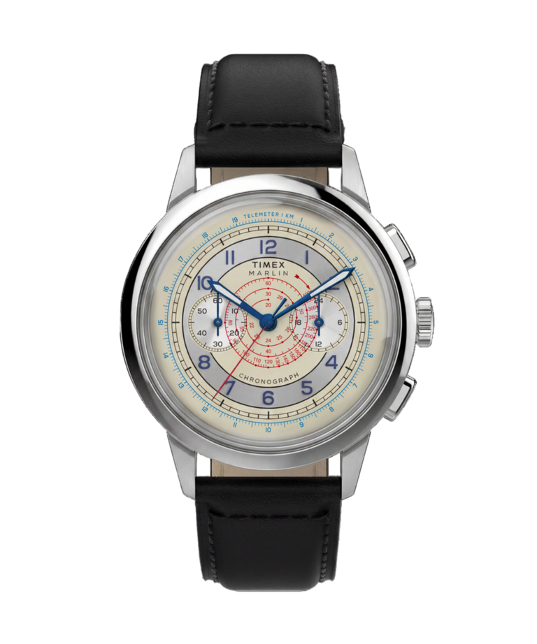 TW6A01200 Marlin® Neo Classic Chronograph 40mm Leather Strap Watch Primary Image