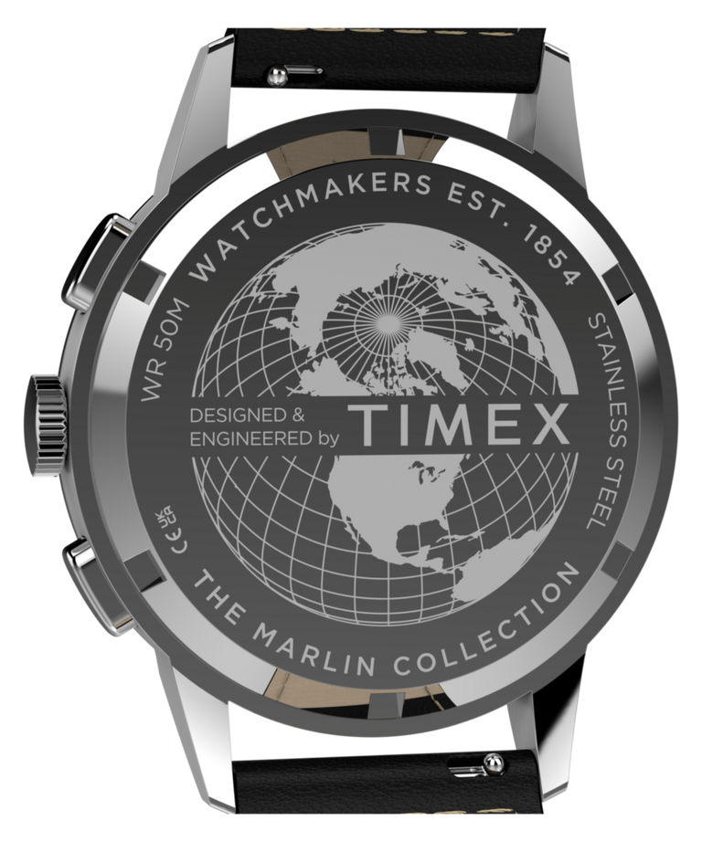TW6A01200 Marlin® Neo Classic Cronógrafo de 40 mm con correa de piel: imagen del fondo de la caja del reloj