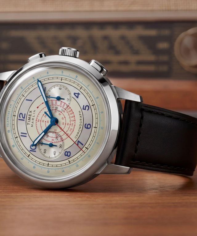 TW6A01200 Reloj Marlin® Neo Classic Chronograph de 40 mm con correa de piel: siluetas clave de la campaña (fotos de producto) Imagen