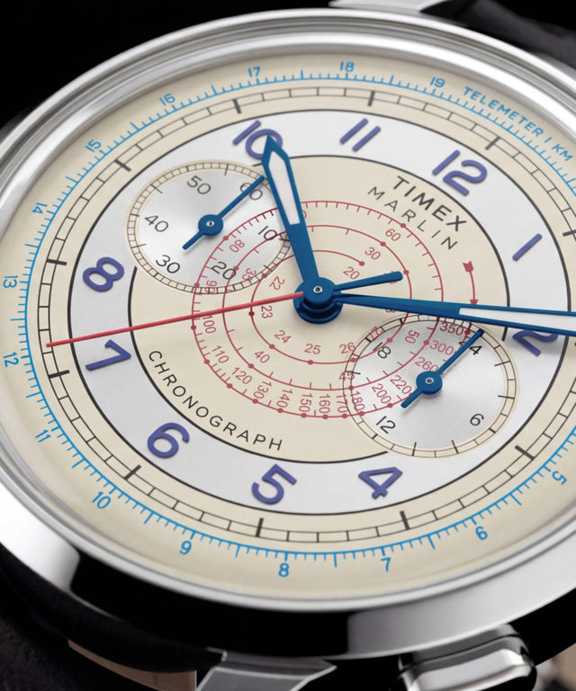 TW6A01200 Reloj Marlin® Neo Classic Chronograph de 40 mm con correa de piel. Foto alternativa de belleza 4