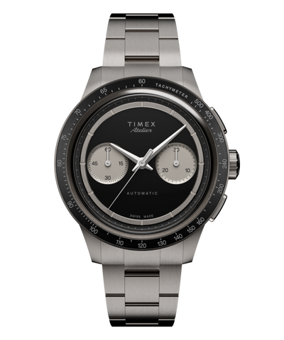 TW6A02700 Timex Atelier Chronograph Automatic M1a Ti 42mm Swiss Made Titanium Bracelet Primary Image