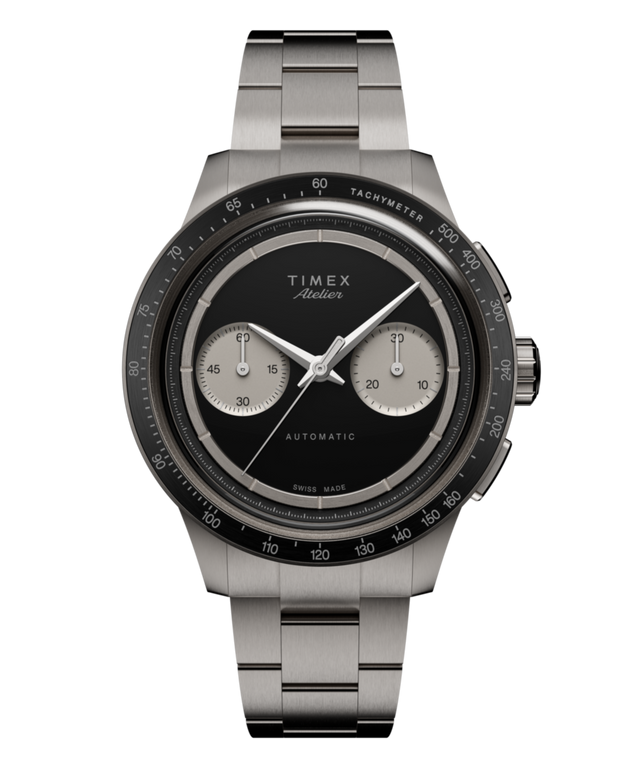 TW6A02700 Timex Atelier Chronograph Automatic M1a Ti 42mm Swiss Made Titanium Bracelet Primary Image