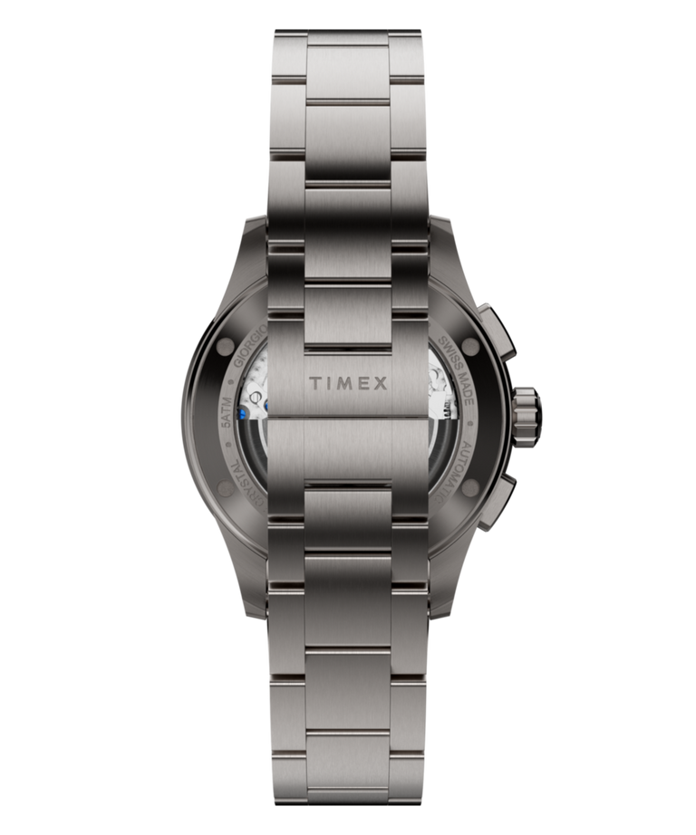 TW6A02700 Timex Atelier Chronograph Automatic M1a Ti 42mm Swiss Made Titanium Bracelet Strap Image