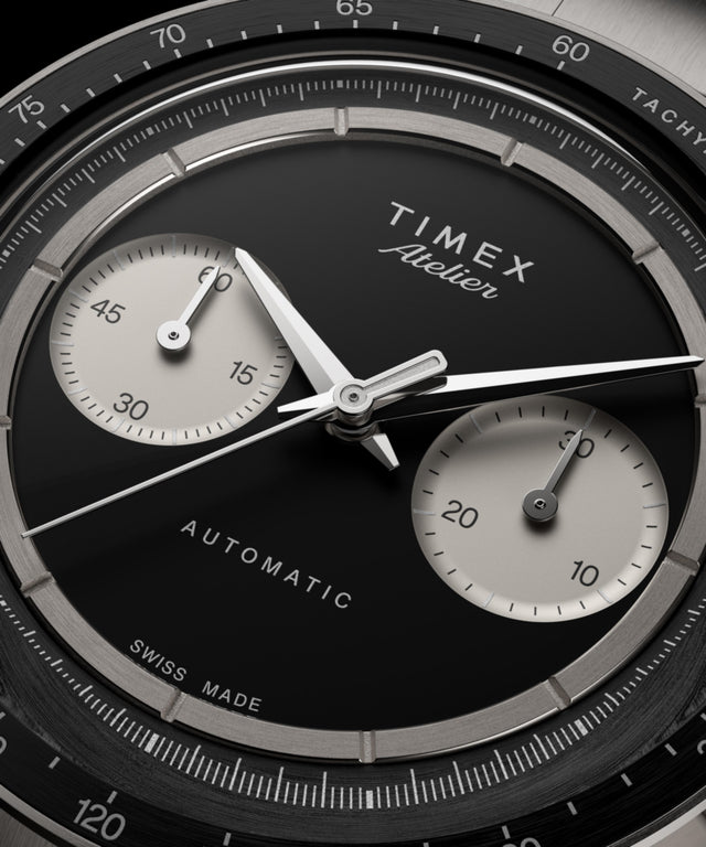 TW6A02700 Timex Atelier Chronograph Automatic M1a Ti 42mm Swiss Made Titanium Bracelet Collab Additional Image