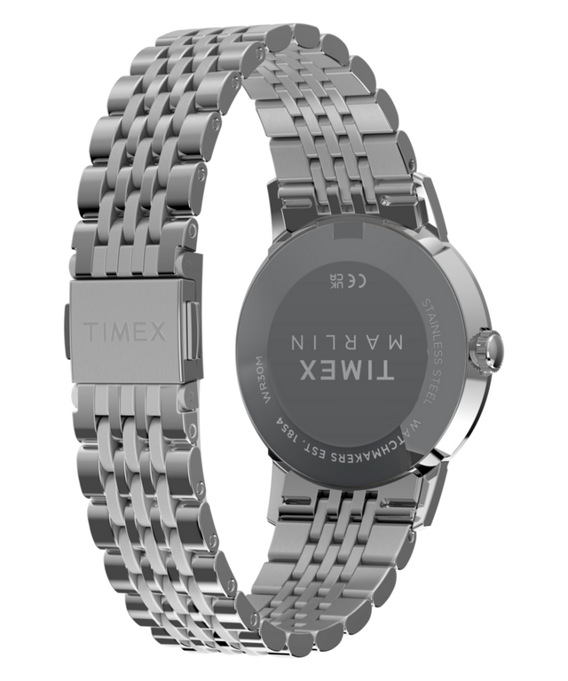 TW6A04200 Marlin® Quartz 34mm Stainless Steel Bracelet Watch Caseback with Attachment Image