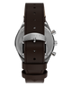 TW6A04400 Peanuts® x Q Timex Cronógrafo de 40 mm con correa de piel. Imagen de la correa del reloj