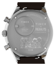 TW6A04400 Imagen del fondo de la caja del reloj cronógrafo Peanuts® x Q Timex de 40 mm con correa de piel