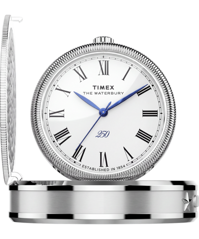 TW6A05900 Waterbury America 250 Table Clock 49mm Stainless Steel Primary Image