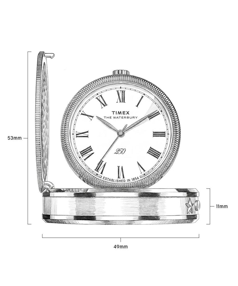 TW6A05900 Reloj de mesa Waterbury America 250, 49 mm, acero inoxidable, colaboración. Imagen adicional