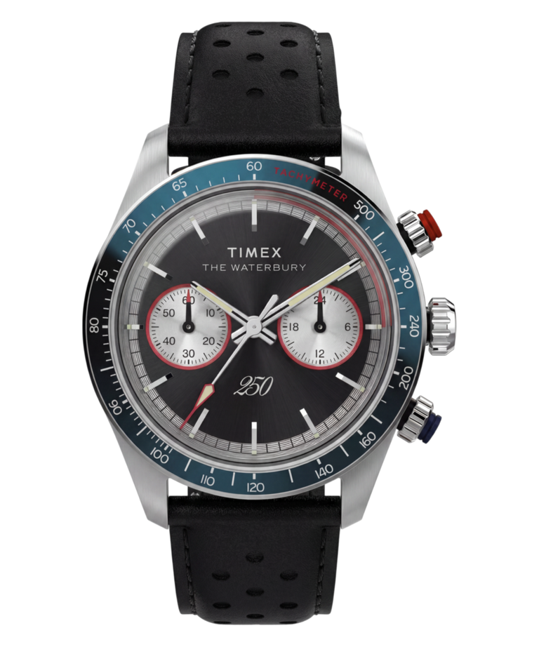 TW6A06000 Waterbury Heritage America 250 39mm Leather Strap Watch Primary Image