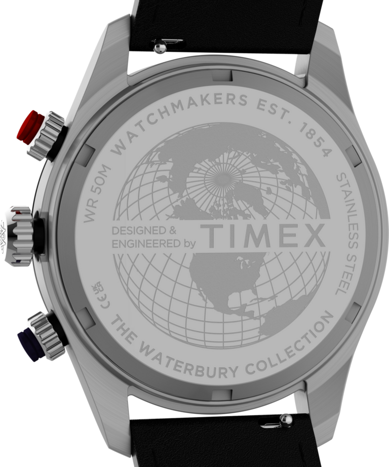 TW6A06000 Waterbury Heritage America 250, reloj de 39 mm con correa de piel: imagen del fondo de la caja