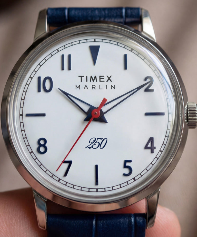 TW6A06200 Reloj Marlin® America 250 con correa de piel de 34 mm. Imagen principal de la muñeca