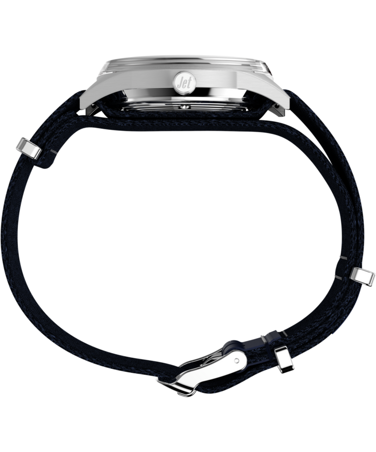 Imagen de perfil del reloj Marlin® Jet Automatic America 250 de 38 mm con correa de tela TW6A06300